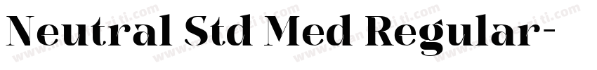 Neutral Std Med Regular字体转换